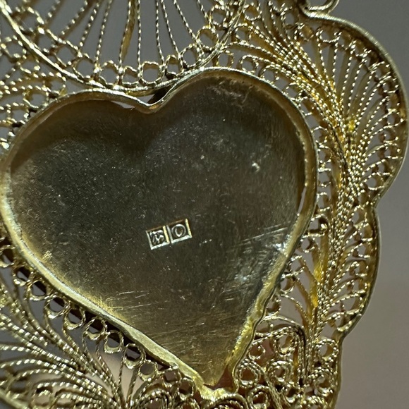 Elegant Gold plated Silver filigree Vintage Egyptian necklace - Picture 5 of 13